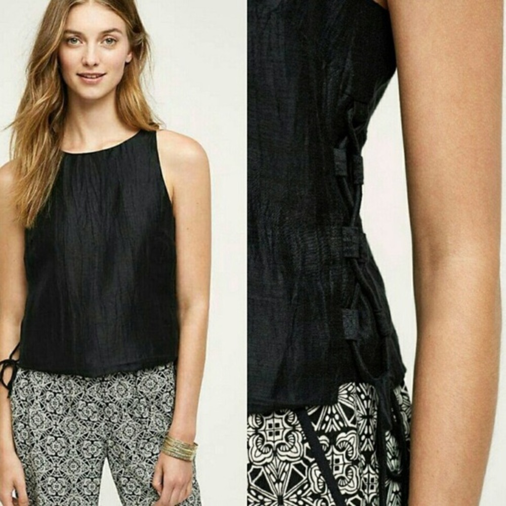 Anthropologie Minette Lace Up Shell